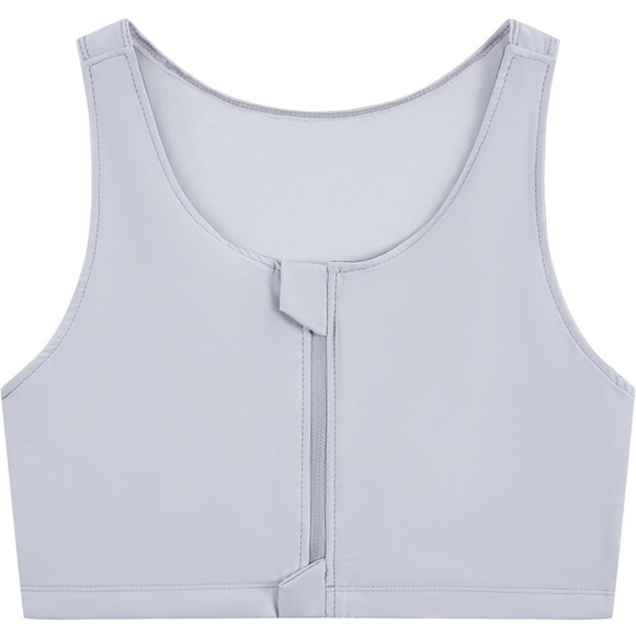 Chest Binder Transgender FTM Tomboy Zip Up Breast Binder Trans Binder Bra Tank - Picture 1 of 5